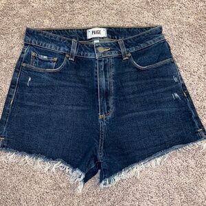 Paige high waisted jean shorts size 28